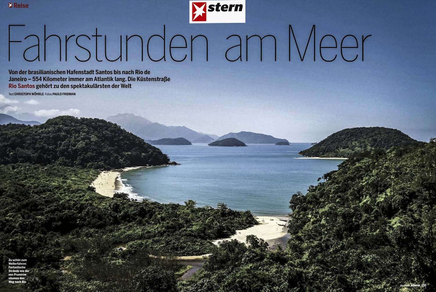 Matéria na Estrada Rio-Santos para STERN Magazine, Alemanha.