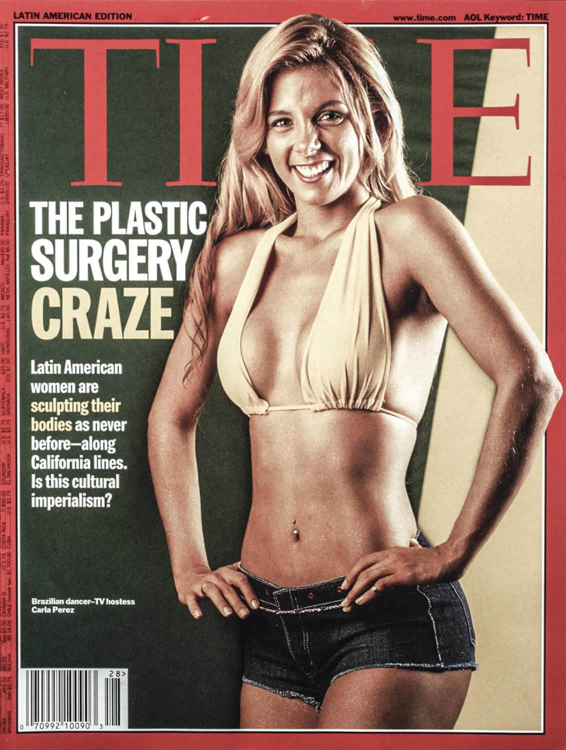Time Magazine, atriz Carla Perez.